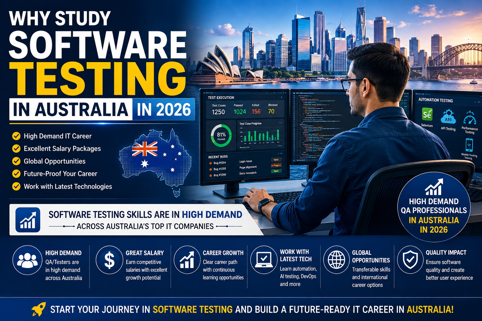 study software testing in Australia